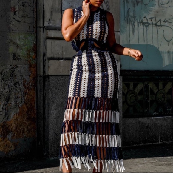 Knitted maxi dress - Picture 2 of 4